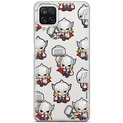 ERT GROUP mobile phone case for Samsung A12 / M12 original and officially Licensed Marvel pattern Thor 007 optimally adapted to the shape of the mobile phone, partially transparent