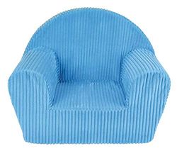 Fun House Bleu 712720 Fauteuil Club Origine France Garantie pour Enfant L.52 x P.33 x H.42 cm, Housse Polyester, Mousse 100% POLYETHER, 52x33x42 cm