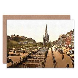 Wee Blue Coo PRINCES STREET EDINBURGH 1905 BIRTHDAY GIFT BLANK GREETINGS CARD