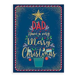 Regal Publishing Modern Christmas Card Dad - 12 x 9 inches