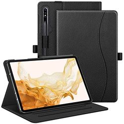 Fintie Funda para Samsung Galaxy Tab S10 +, S9+, S8+, S7 FE/S7+ de 12,4 Pulgadas, multiángulo, con función Atril, función Atril, función Atril, función de Encendido y Apagado automático, Color Negro