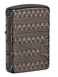 Zippo Accendino tascabile, ottone, Armor Black Ice 2021 da collezione, taglia unica