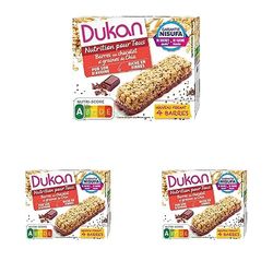 Dukan Barres de Son d'Avoine aux Graines de Chia 111 g (Lot de 3)