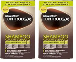 Just For Men - Control GX - Shampooing colorant, réduit progressivement les cheveux gris pour un look naturel, 118 ml (Lot de 2)