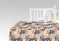 Doge Milano Nappe avec impression numérique, 100% Made in Italy Nappe antidérapante pour salle à manger, lavable et antitache, Modèle Hermes - Ronaldsway, cm 140x140