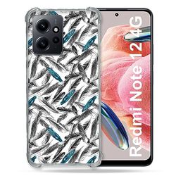 Cokitec Wzmocnione szkło hartowane dla Xiaomi Redmi Note 12 4G Tekstura Kaczka Pióro