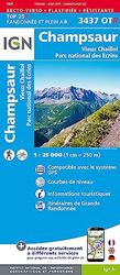 3437OTR Champsaur.vieux chaillol pn ecrins - resistante /recto-verso