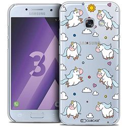 Caseink - Fodral för Samsung Galaxy A3 2017 (A320) [kristallmotiv HD kollektion fantasia design enhörning i himlen - styv - ultratunn - tryckt i Frankrike]