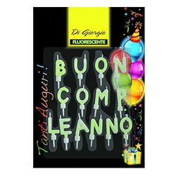 Cereria de Giorgio 5429 TL-kaarsen "Joyeux Anniversaire" met houder