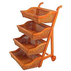 Vacchetti 4106550000 Scaffale, Vimini, Multicolor, Grande