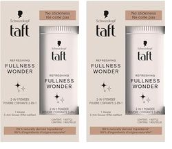 Schwarzkopf - Taft - Poudre Coiffante Cheveux - 2-En-1 - Volume - Longue Durée - Effet Matifiant - Effet Décoiffé - Ne colle pas - 99% d'ingrédients d'origine naturelle - Contenant de 10 g (Lot de 2)
