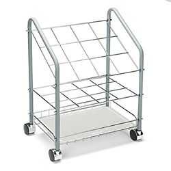 Safco Products 3090 rörformig ståltrådrulle fil 12 Compartment SILVER