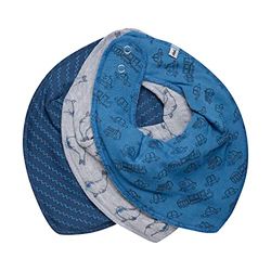 pippi Bandana Bib Boy AOP (set van 3), driehoekige slabbetjes,