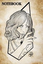 Evil Cursed Victorian Notebook Journal / a5 notebook / notebook a5
