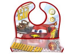 lulabi Disney Cars, Lätzchen, Kunststoff, 31 x 23 cm, 0 + Monate, Rot