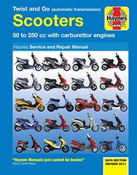 Twist and Go (automatic transmission) Scooters Service and Repair Manual 50-250cc with carburettor engines