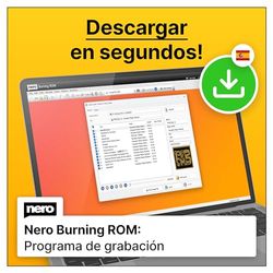 Nero Burning Rom | El software de grabación original | CD DVD BluRay | Grabar | Copiar | Rip | Windows 11 / 10 / 8 / 7 | 1 Dispositivo | Licencia ilimitada | Código de activación enviado por email