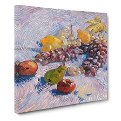 Fruit by Vincent van gogh Classic Painting Canvas Wall Art Print Ready to Hang, Framed Picture for Living Room Bedroom Home Office Décor, 14x14 Inch (35x35 cm)