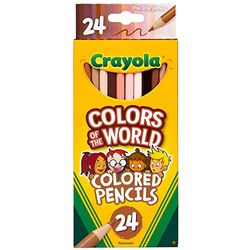 Crayola Colours of the World Kleurpotloden, Set van 24 Kleurpotloden, Geschikt Voor Kinderen Vanaf 3 Jaar