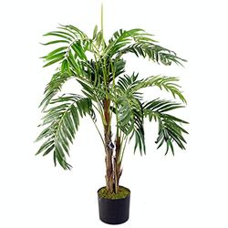 Leaf Design UK Grote Realistische Kunstpalmboom, 120cm Natuurlijke Palm