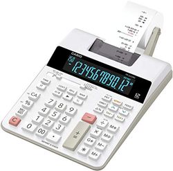 Casio FR-2650RC - Calculadora impresora, 12 dígitos, 6.5 x 19.5 x 31.3 cm, color blanco