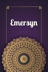 Emersyn: Personalized notebook with name Emersyn | Birthday gift for women, girl, daughter, mom, sister, ... | Cover: mandala | 110 lined pages journal, small size 6x9 inches
