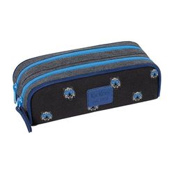 Editions Oberthur DUBBELE KICKERS BOY PRINT, Zwart en grijs gemêleerd, double, Klassiek