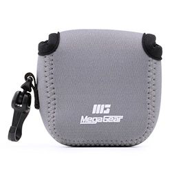 MegaGear MG1314 Estojo de câmara ultra leve, de neoprene compatível com DJI Osmo Action, Sony RX0 II, GoPro Hero 7, Sony RX0 1.0, GoPro Hero 5 Black, Hero 6 Black - cinzento