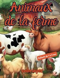 Coloriages animaux de la ferme: enfants de 1 à 3 ans | coordination main-oeil | carnet d'activités