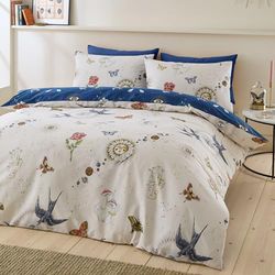 Sassy B Astrology Parure de lit Double réversible avec taies d'oreiller Crème