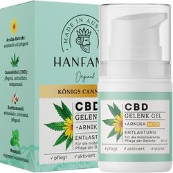 HANFAMA - Arnica Gel forte con Canapa e Mentolo - Olio Gel Effetto Freddo per Massaggi a Muscoli e Articolazioni - Formula Naturale e Vegana, 50ml