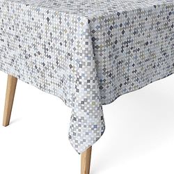 Martina Home Maui Resin Coated Tablecloth 260 x 140 cm Grey