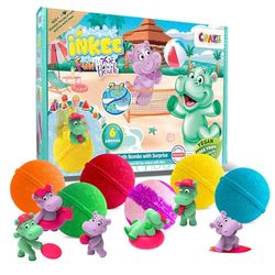 INKEE Scatola con 6 bombe da bagno con sorpresa Fun Beach per bambini, Idea Regalo, giochi da bagno