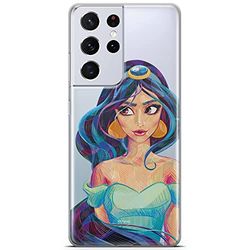 ERT GROUP mobiel telefoonhoesje voor Samsung S21 ULTRA origineel en officieel erkend Disney patroon Jasmine 002 optimaal aangepast aan de vorm van de mobiele telefoon, gedeeltelijk bedrukt