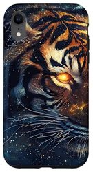 Celestial Cosmic Tiger Head Graphic Case for iPhone XR