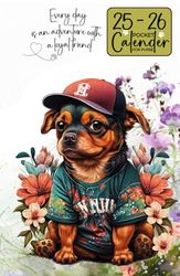 25-26 Pocket Calendar for Purse: Small Dog-Themed 2-Year Monthly Planner, 2025-2026 Pocket-Sized Agenda with Daily Inspiration, Holiday Reminders, and On-the-Go Organization.