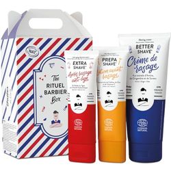 Kit de Rasage Rituel de Monsieur BARBIER | Naturel, Végan et Français | Idéal pour les peaux sensibles | Avant Rasage, Crème de Rasage & Après Rasage | Un coffret cadeau beauté pour tous les hommes