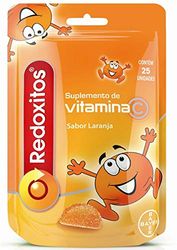 Vitamina C Redoxitos para Niños Ayuda a Mejorar sus Defensas Inmunitarias y la Absorción de Hierro, 25 Perlas Blandas