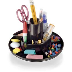 Recycled Rotary Organizer, 11 compartments, 8 3/4 x 5 3/8, Black, Sold as 1 Each