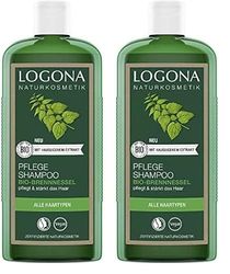 Logona - 1003shabri5 - Salute e bellezza dei capelli - Shampoo brillare con Ortica - 500 ml (Confezione da 2)