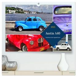 Austin A40 - Die britische Auto-Legende Devon (hochwertiger Premium Wandkalender 2025 DIN A2 quer), Kunstdruck in Hochglanz: Der britische Oldtimer Austin A40 Devon in Kuba