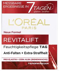 L'Oréal Paris Crema giorno Revitalift, trattamento anti-invecchiamento, antirughe e extra tonificante, pro-Elastina e cera d'api, 50 ml