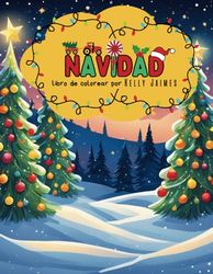 ¡Navidad a todo color! Disfruta este hermoso libro de colorear fácil y con imágenes grandes