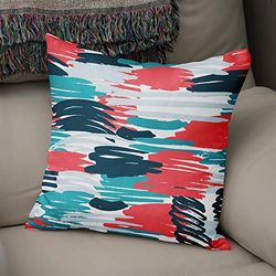 BonaMaison Fundas para Cojínes, Verde petróleo y Blanco Funda de Almohada Elegante y Suave para Sofá Coche Moderna Decoración del Hogar Habitación, 43x43 Cm - Diseñado y Fabricado en Turquía