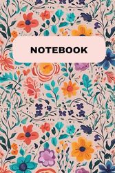 Floral Notebook: Beautiful Aesthetic Notebook | 6 x 9 Inches