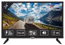 REFLEXION LED2425 led-tv, 60 cm, caravan, camper, camping, caravan, boot, vrachtwagen, 12/230 volt, Full HD Triple Tuner met DVB-T2HD, DVB-S2, DVB-C, CI+sleuf en opnamefunctie (PVR)