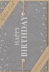 Kaart Verjaardag Nature Card Handmade - Happy Birthday 11,6 x 16,6 cm