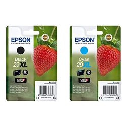 Epson C13T29914022 Cartuccia d'inchiostro Xl & 29 Serie Fragola, Cartuccia Originale Getto D'Inchiostro Claria Home, Formato Xl, Ciano