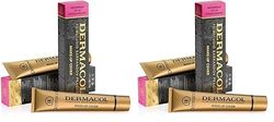 Dermacol Makeup Cover Total - Maquillaje Corrector Resistente al Agua SPF 30, 30 g, color 225 (Paquete de 2)