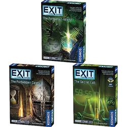 Thames & Kosmos EXIT Games - The Forgotten Island & The Forbidden Castle - Levels: 3 & 4 - The Secret Lab - Level 3